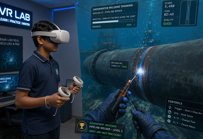 Aerospace training in progress